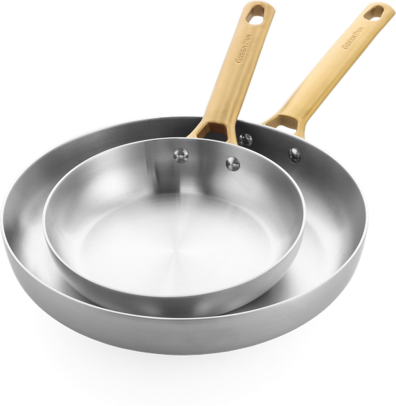 GreenPan Padova Stegepandesæt 2 Dele Ø 20 28 cm Rustfrit Stål Aluminium 2 dele