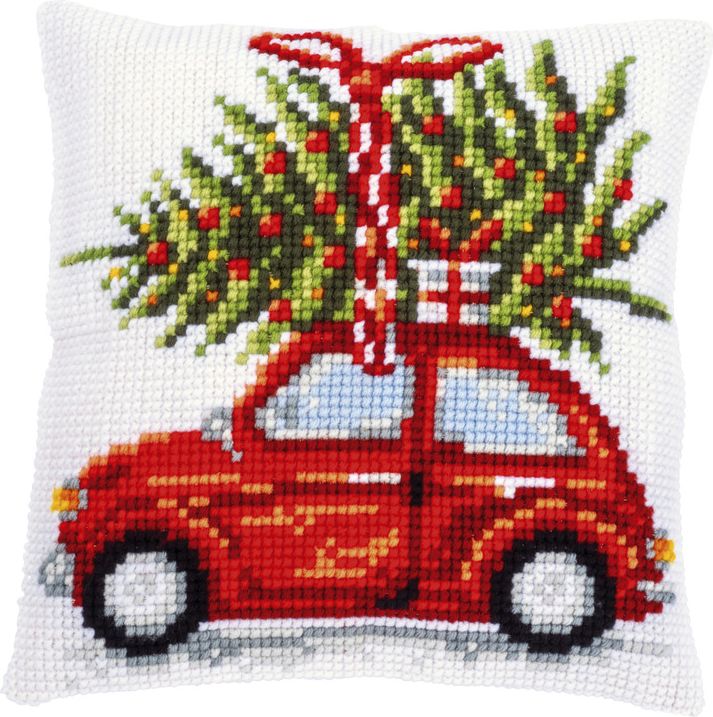 Broderikit Pude Juletræsleverance