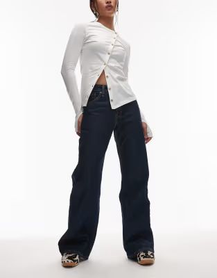 Levi's Middy Løstsiddende Bootcut-Jeans - Marineblå