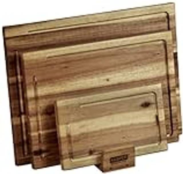 Kesper Schneidebrett-Set mit Ständer Braun Schneidebrett