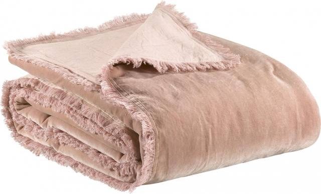 Vivaraise Fara Plaid - B 135 x L 200 cm - Bomuld - Pink