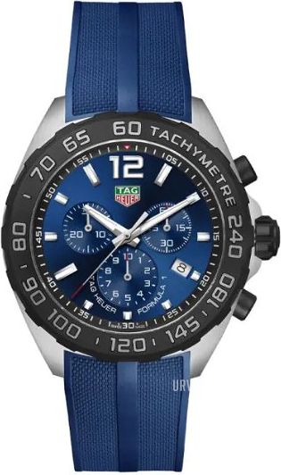 TAG Heuer Herrklocka CAZ101AV.FT8077 Formula 1 Blå/Gummi Ø43 mm