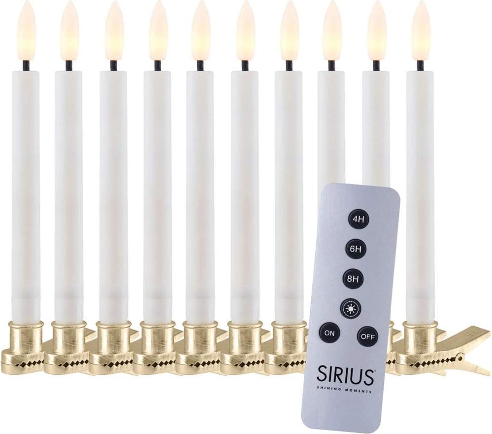 sille led juletræslys - 10 stk.