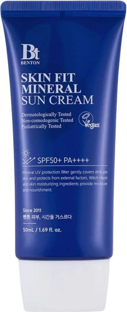 benton skin fit mineral sun cream, 50 ml