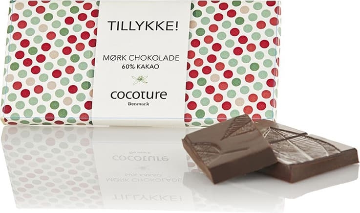cocoture Chokolade Tillykke 55 Gram 60% Mørk