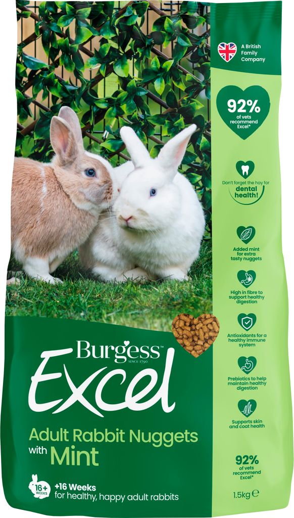 burgess excel kanin adult mint 10 kg