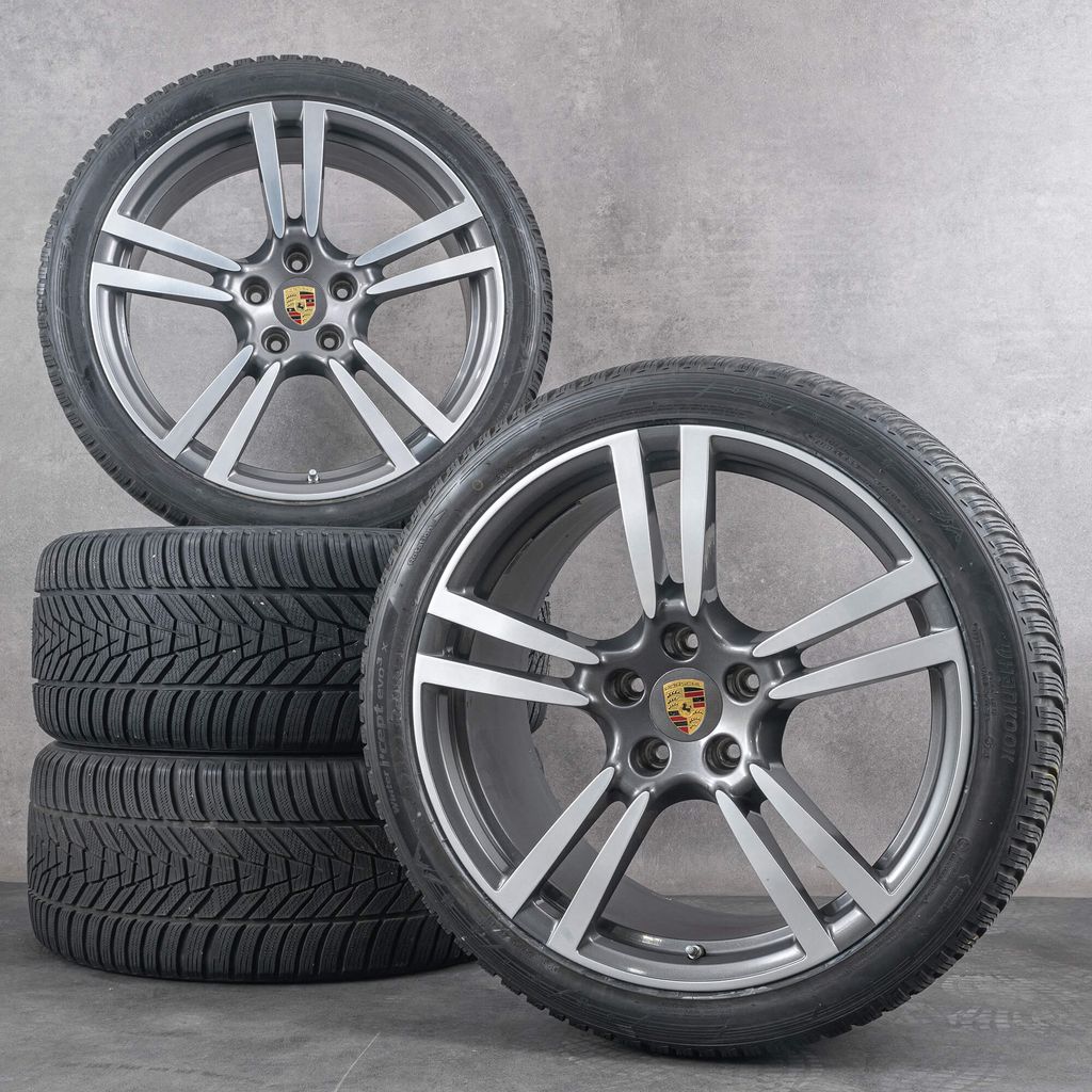 originale porsche 21 tommer cayenne vinterdæk 958 92a turbo ii