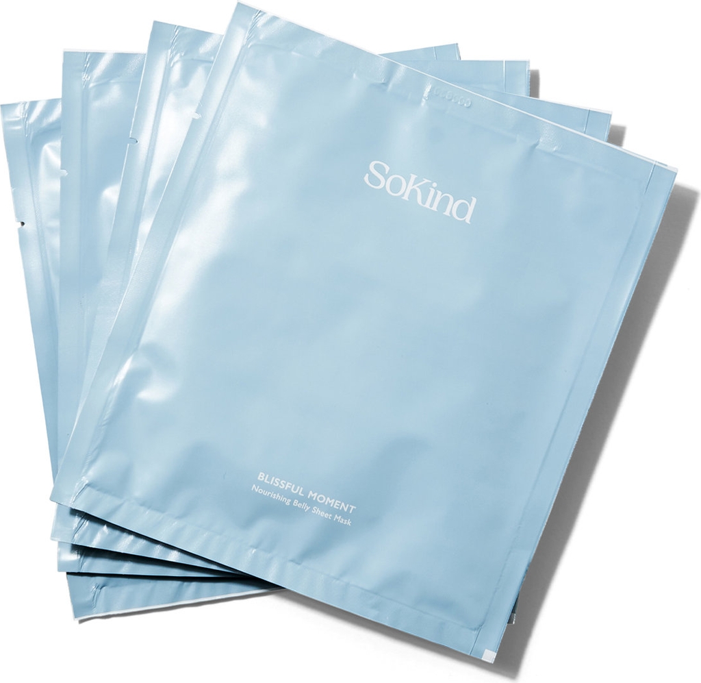 SoKind Blissful Moment Kølende og Fugtgivende Masker til den Gravide Mave No Color 4 stk. Krämer