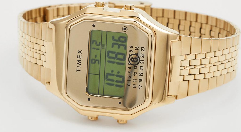 timex x mm6 t80 gift set extra bracelet unisex - digitalure - gold-coloured
