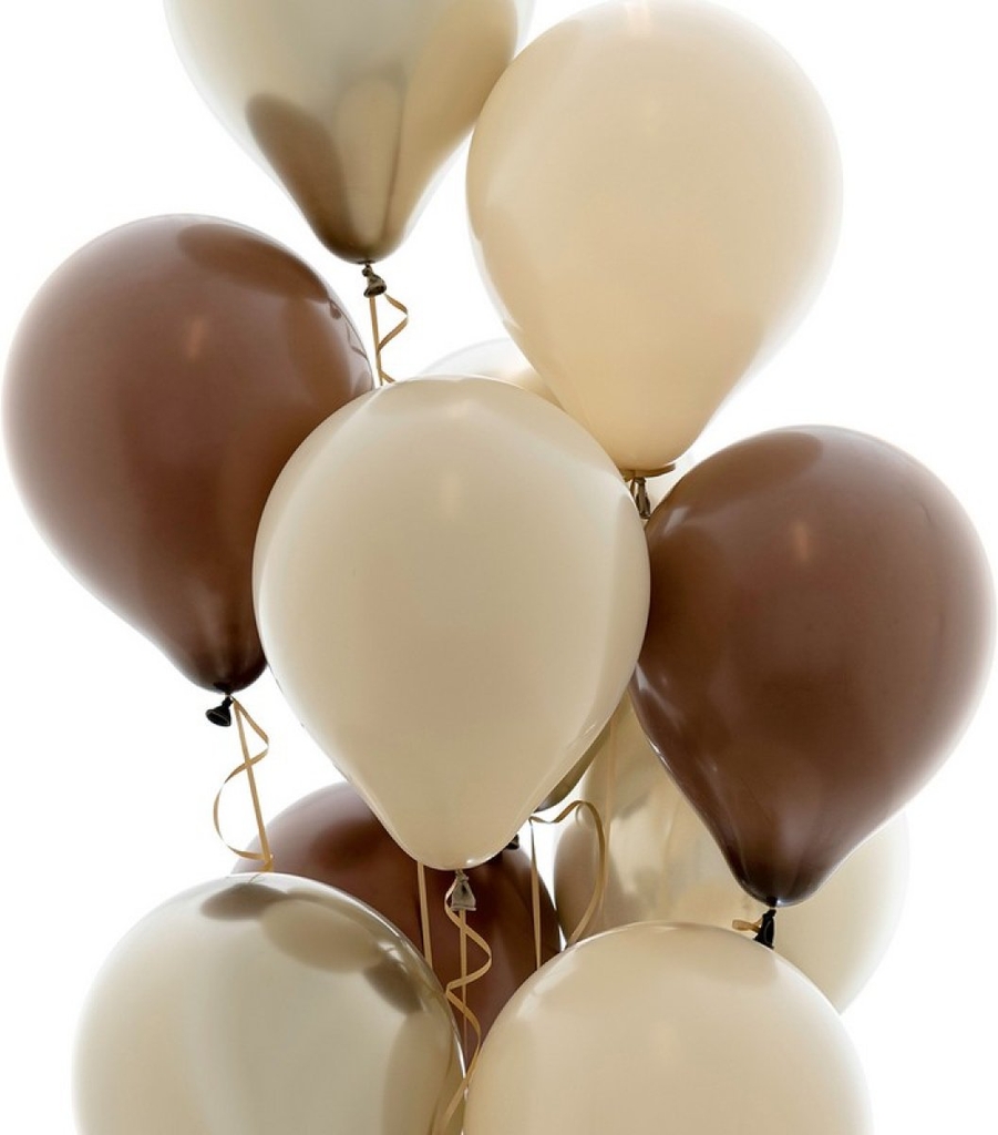 premium ballonbuket beige/brun