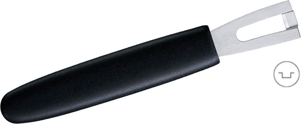Triangle Kannelerejern Bred Rille Stål Plast 15.8 cm Redskab