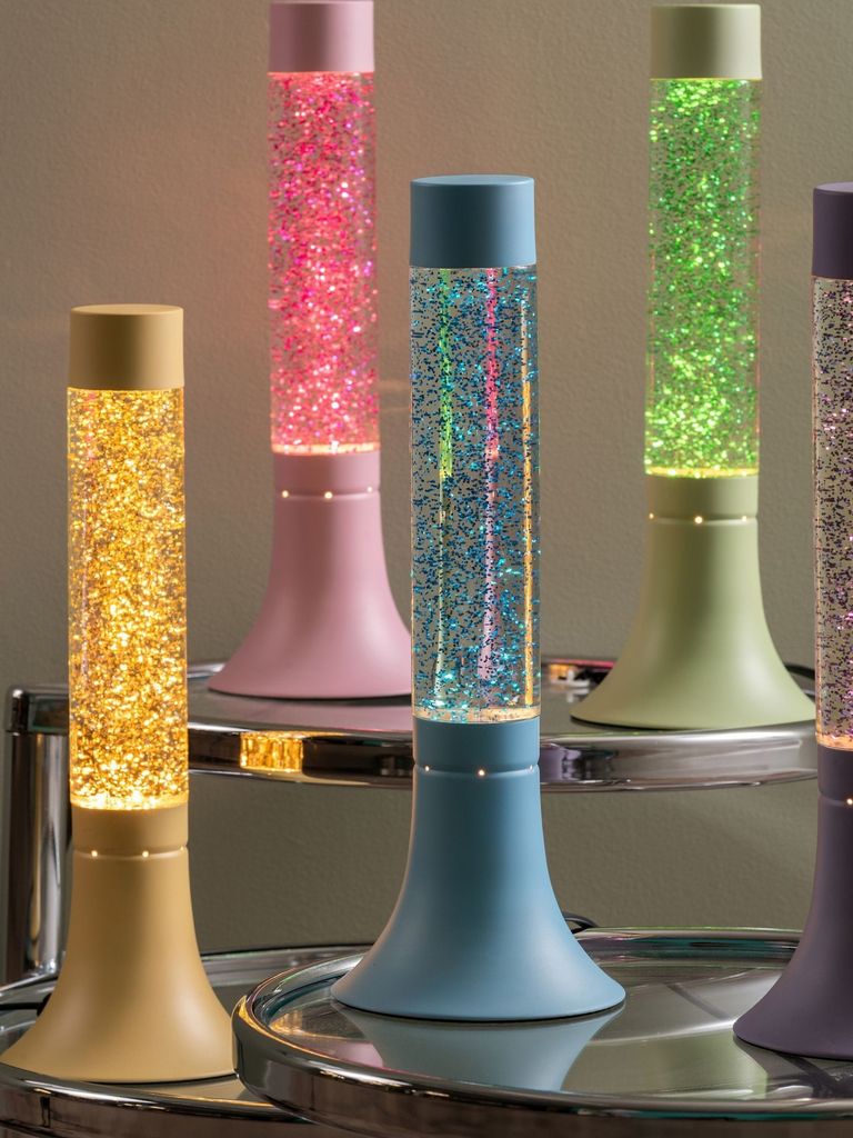 Leitmotiv Table Lamp Astro Glitter - Yellow - H37.5CM