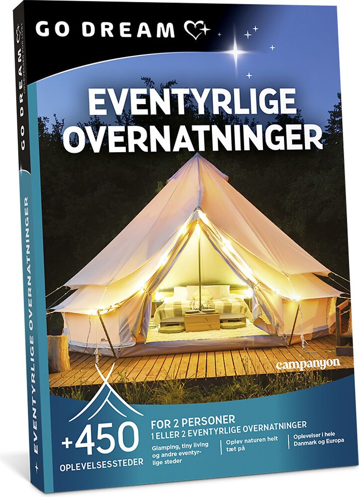 Eventyrlige Overnatninger Oplevelsesgaver