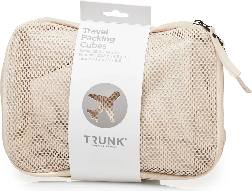 Trunk Travel Packing Cubes Ashes of Roses Beige