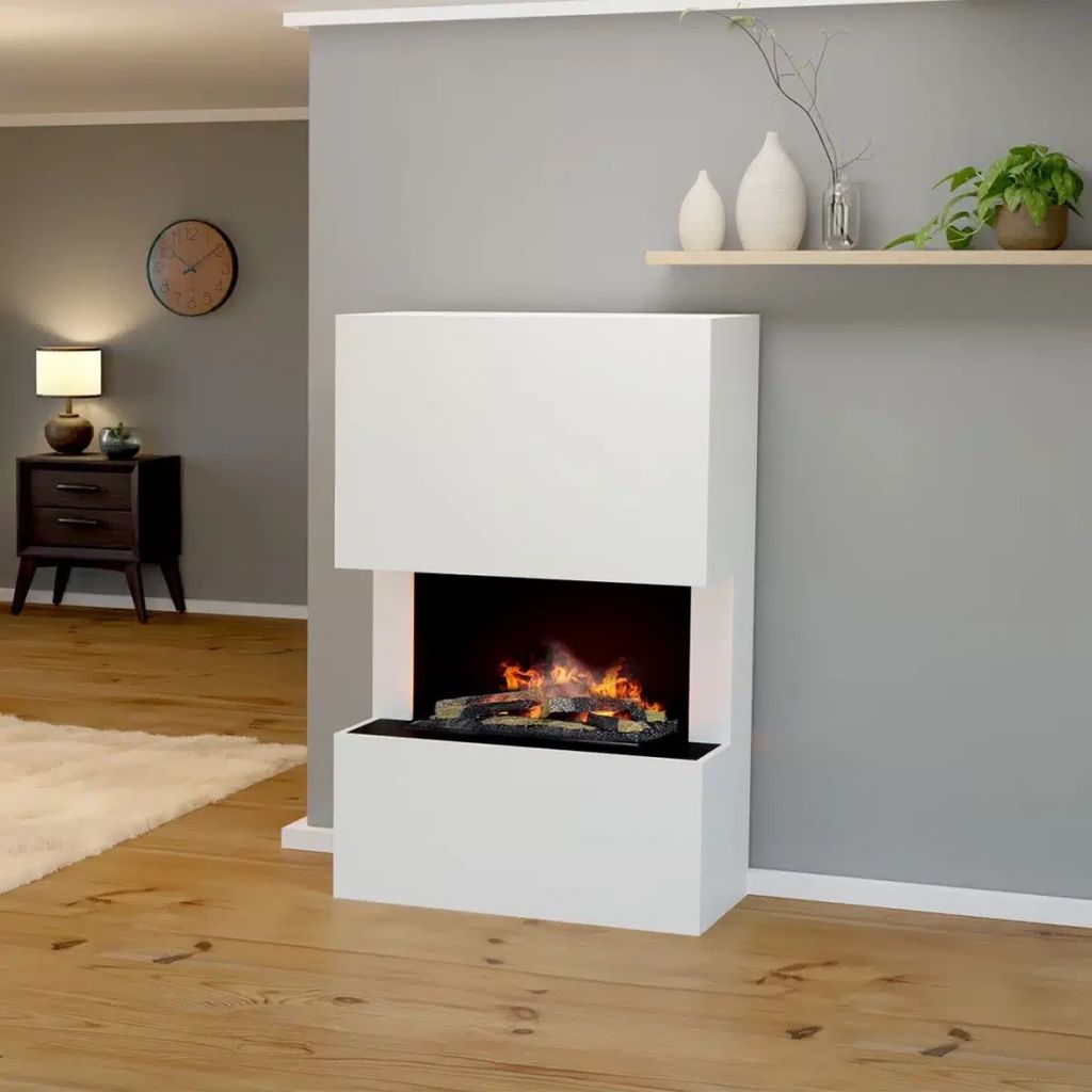 Glow Fire Tucholsky 3-Sidet Hvid OMC 600