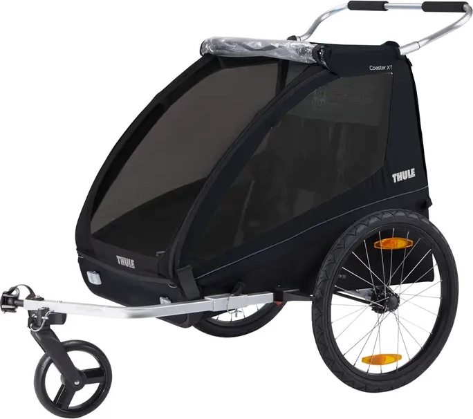 thule coaster xt cykelvogn - black