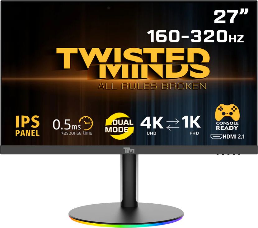 twisted minds 27"" flat 2k/4k switch