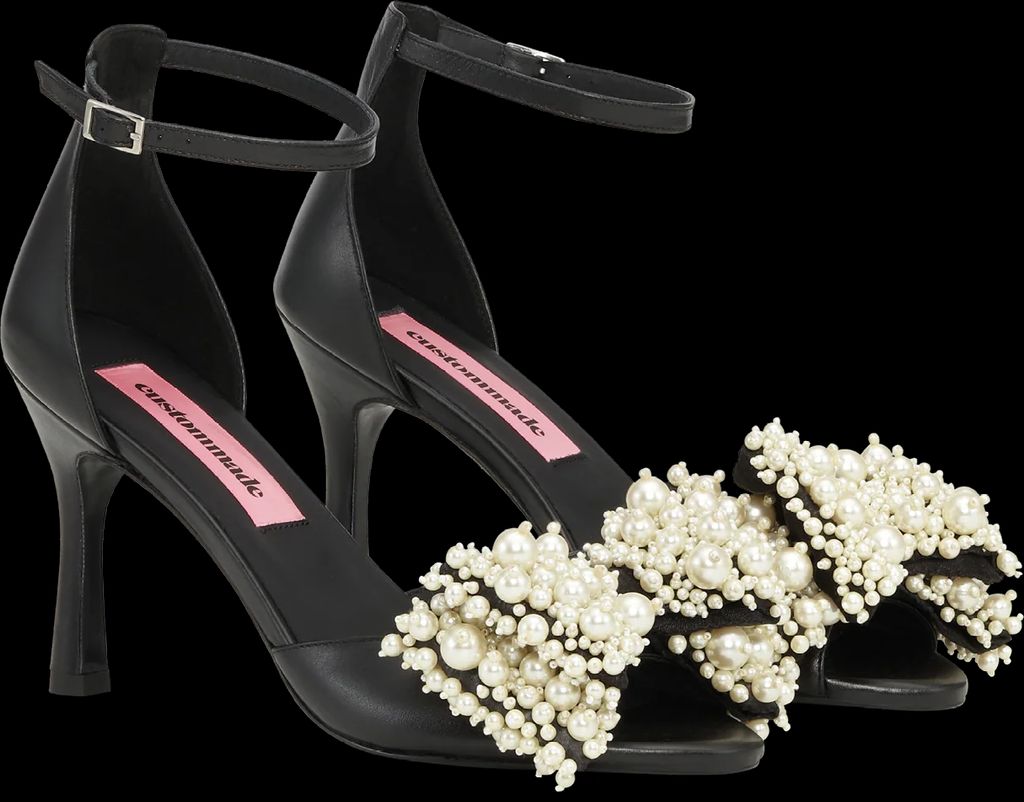celine leather pearl black