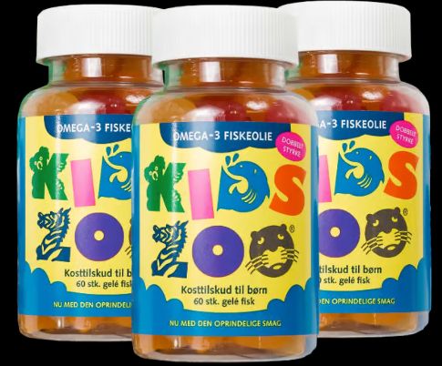 Kids Zoo Omega-3 Fiskeolie 3 x 60 stk