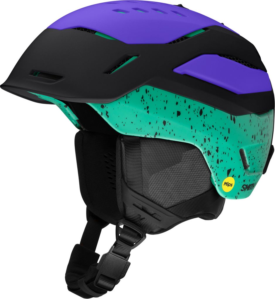 Smith Vantage 2 Mips Matte Black Ultraviolet Emerald City Skihelme