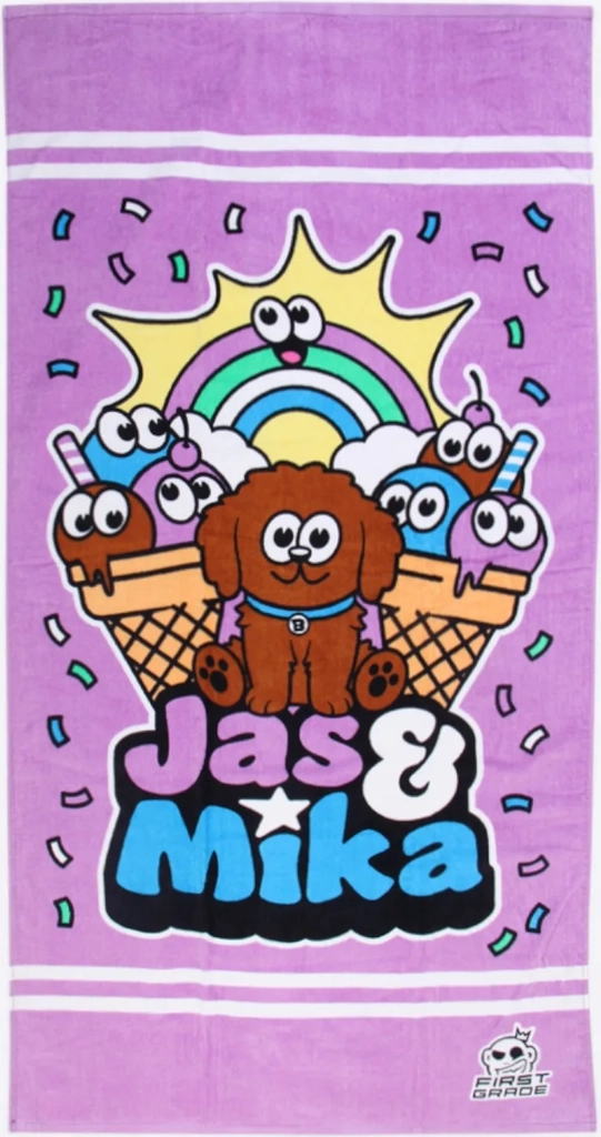 firstgrade - jas & mika - håndklæde "dreams" 70x140cm