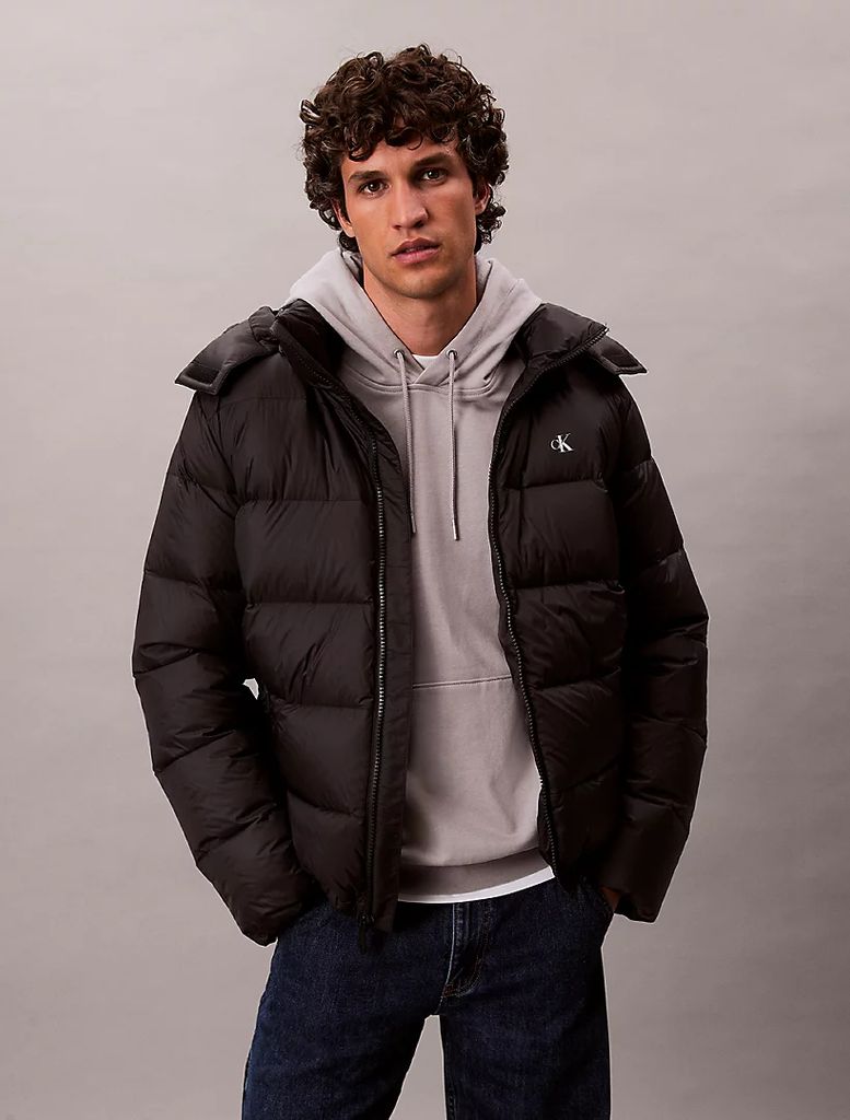 Calvin Klein Jeans Vinterjacka Nylon Quiltad Pufferjacka - Black