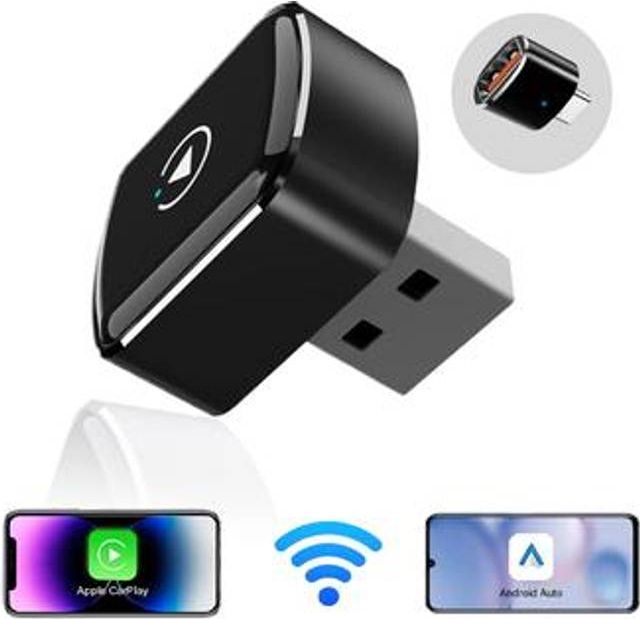 Mini M26 2-in-1 Wireless CarPlay Android Auto Adapter