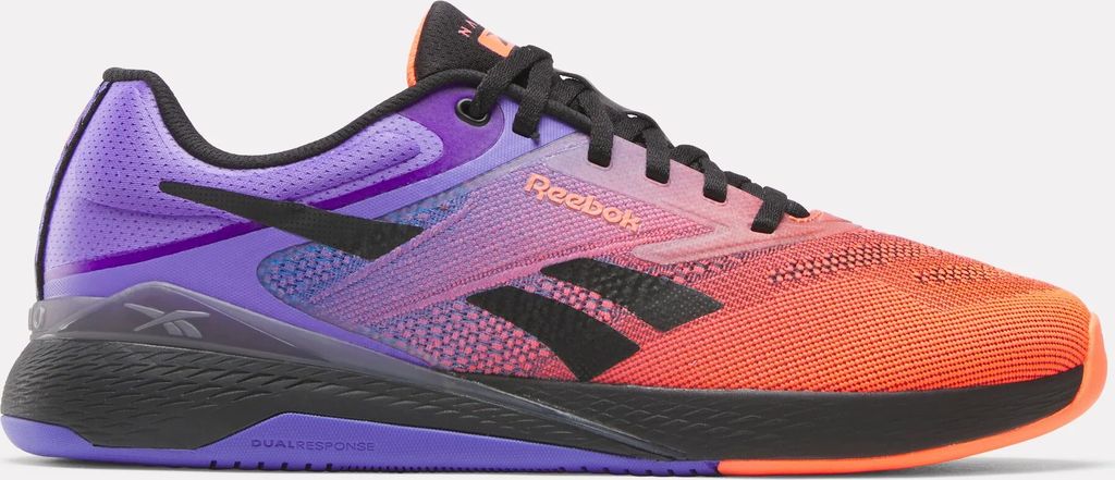 Reebok Nano X5 Training Shoes - White/Flash Orange/Royal Purple