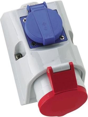 CEE Combi / GB 16A Outlet H6 400V 16A 5P