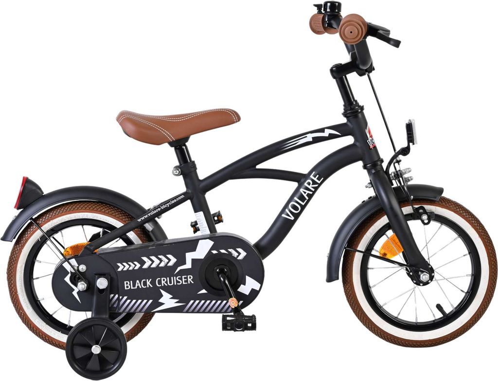 volare - børnecykel 12'' - black cruiser