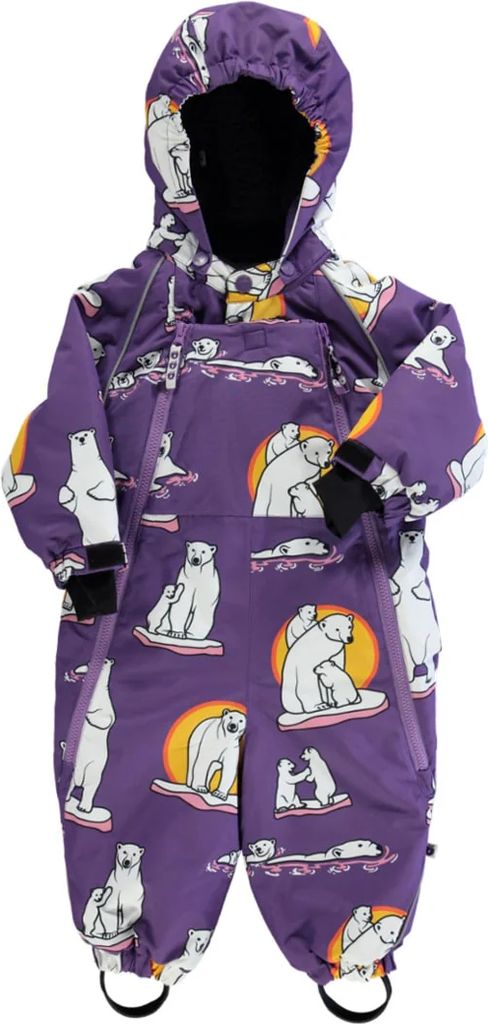 Småfolk Purple Heart Babyoverall - Purple Heart