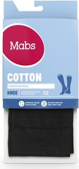 mabs cotton knee black m