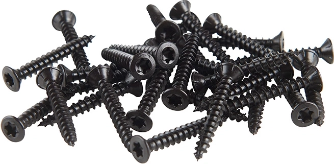 skruer til akustikpanel sort 4 x 25 mm 100 stk.