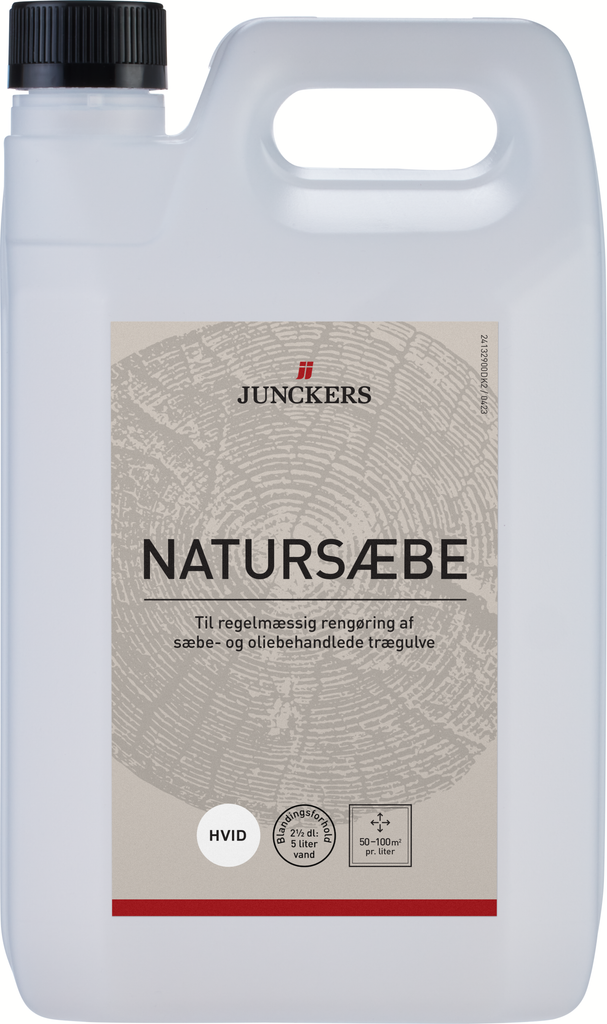junckers, natursæbe, ekstra hvid, 2,5 l