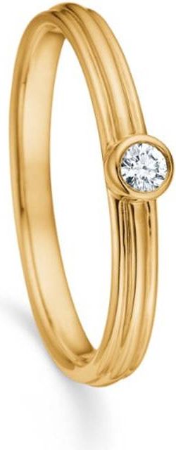 Sand Ring 14 kt Rødguld 0.05ct Brillant