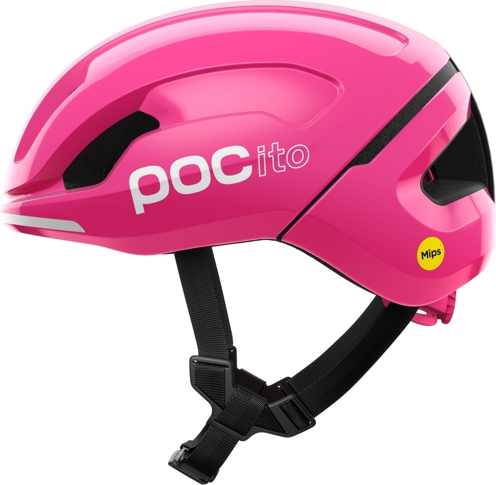 POCito Omne MIPS, cykelhjelm, junior, fluorescent pink