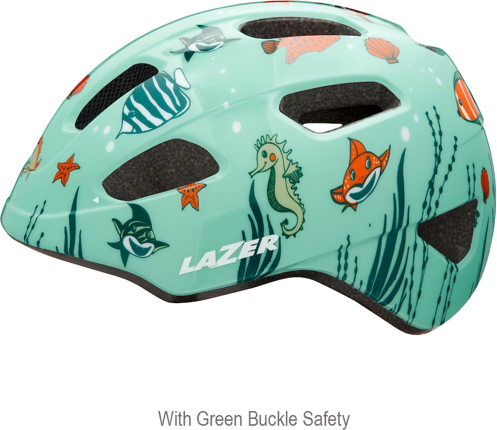 Lazer Pnut Kineticore Green Buckle Cykelhjelm