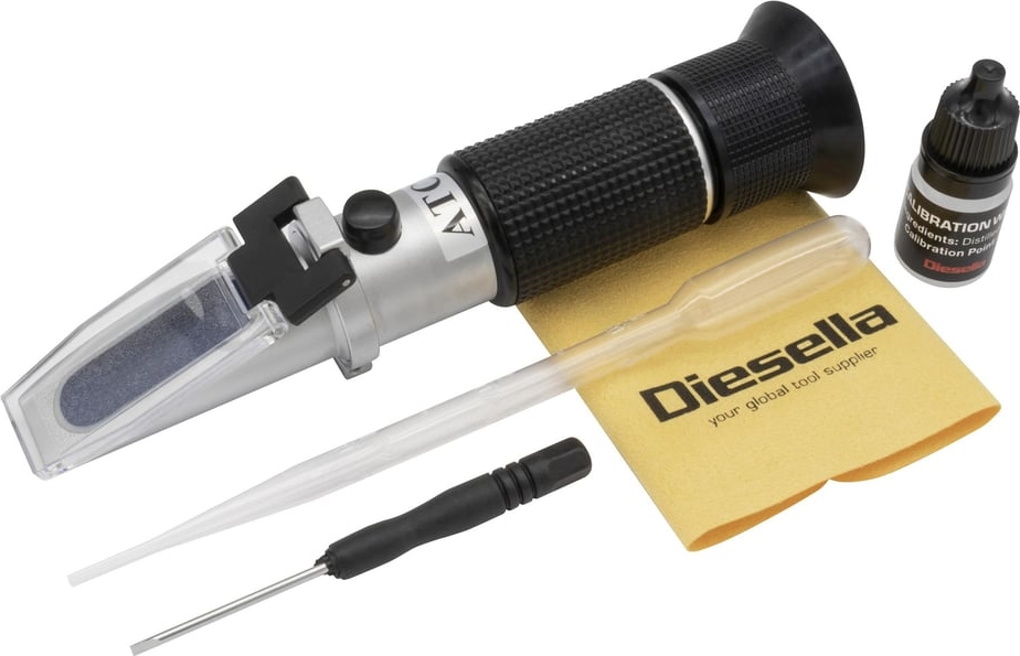 Diesella refraktometer 0-80% atc min. +0,5%