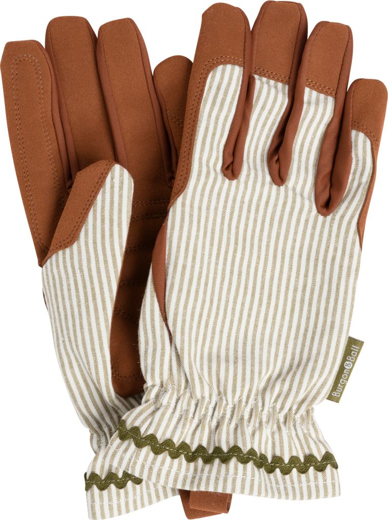 Burgon & Ball Garten Handschuhe Collector Streifen Olive