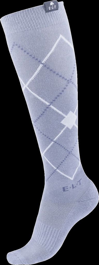 ELT Argyle Ridesokker Argyle - Navy/Stone Blue
