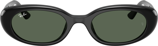 Ray-Ban RB4441D Solbriller Svart Ramme Grønne Linser