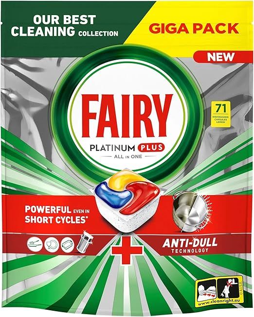 Fairy Indaplovių Kapsulės Platinum Plus All In One Lemon 71vnt