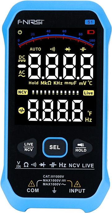 FNIRSI S1 Digital Multimeter - 1000mAh, USB-C