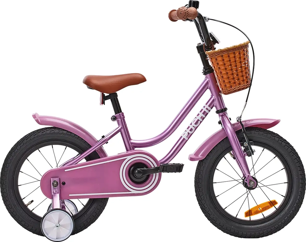 puch børnecykel 1 gear 14" - lyserød