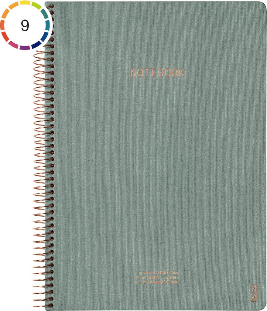 kozo premium a4 notebook ruled 160 pages