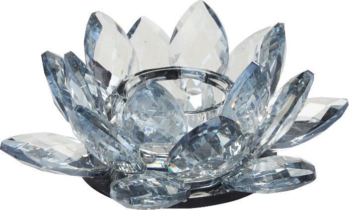 lotus votive fyrfadsstage, lille - light blue