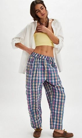 preppy gingham pants