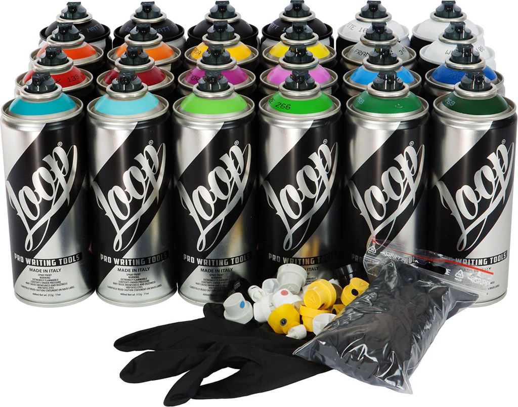 loop spray paint 400ml 24-pack, b
