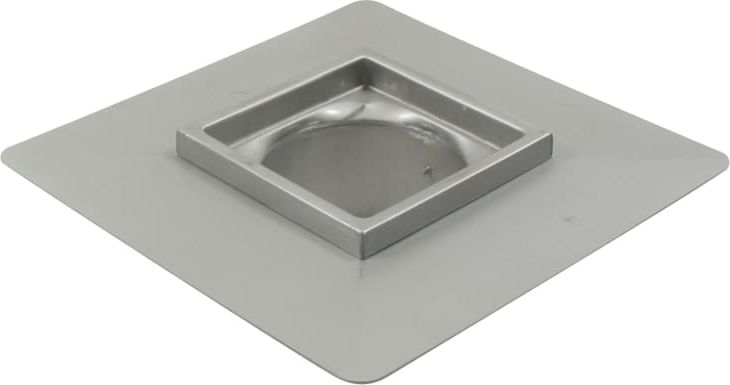 overdel, lav-gulv: beton og fliser-ramme: 200 x 200 mm-syrefast