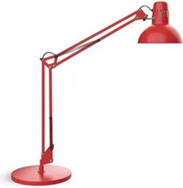 Maul Skrivebordslampe Rød Metal Bordlampe